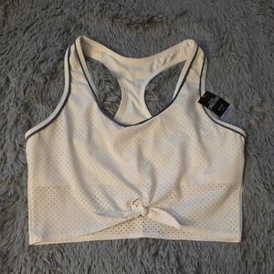 PINK Victoria's Secret White Sports Bra
